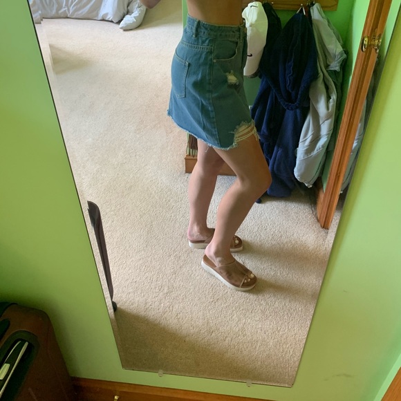 Light Denim Mini Skirt - Picture 5 of 5